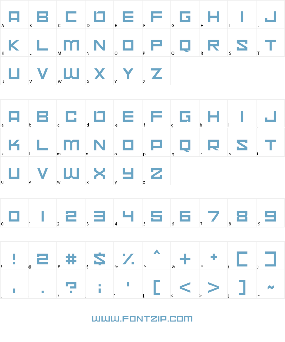Space Madness Font Character